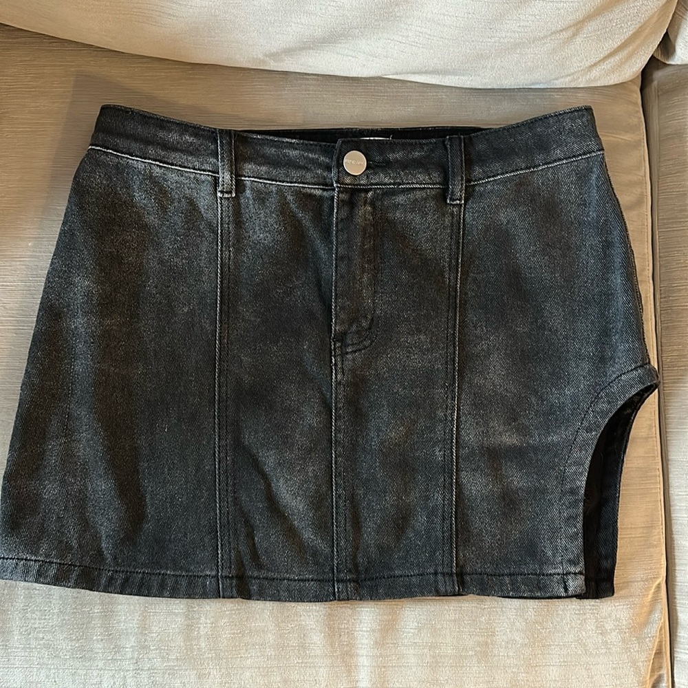 superdown Black Mini Skirt